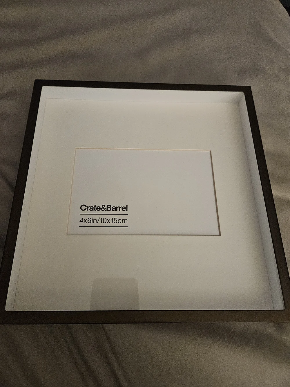Crate&Barrel Bronze Shadow Box Picture Frame